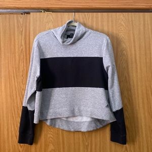 Adidas cropped sweatshirt with mock neck